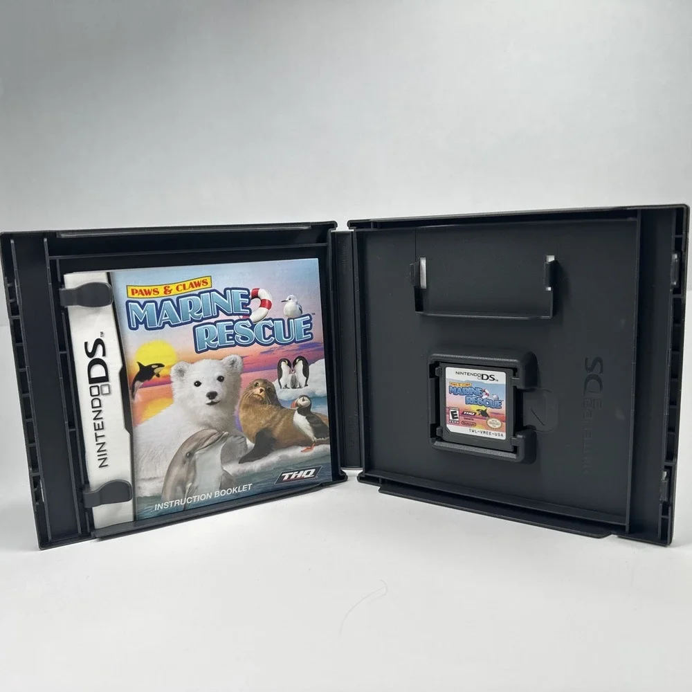 Paws and Claws Marine Rescue - Nintendo DS - CIB Complete With Manual TESTED